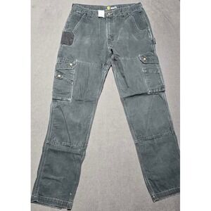 Carhartt Mens Relaxed Fit‎ Cargo Pants Work Utility B342 Black Size 38x36